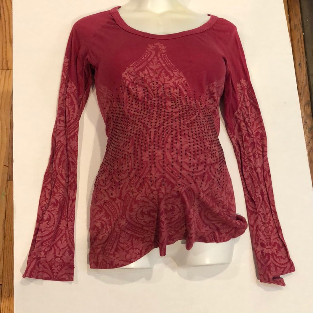 Language Los Angeles maternity long sleeve top L